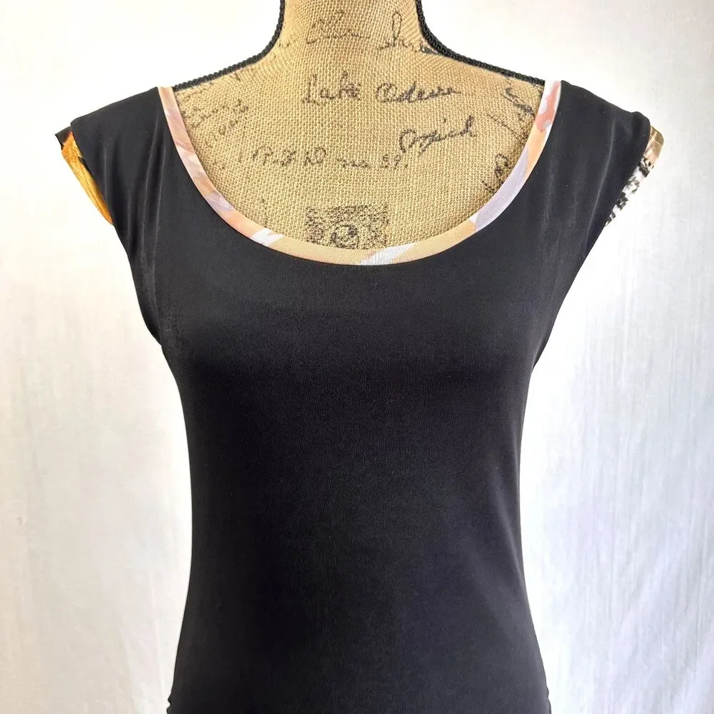 Creola Women's Black Stretch Sleeveless Sheath Dress Sz 6/42